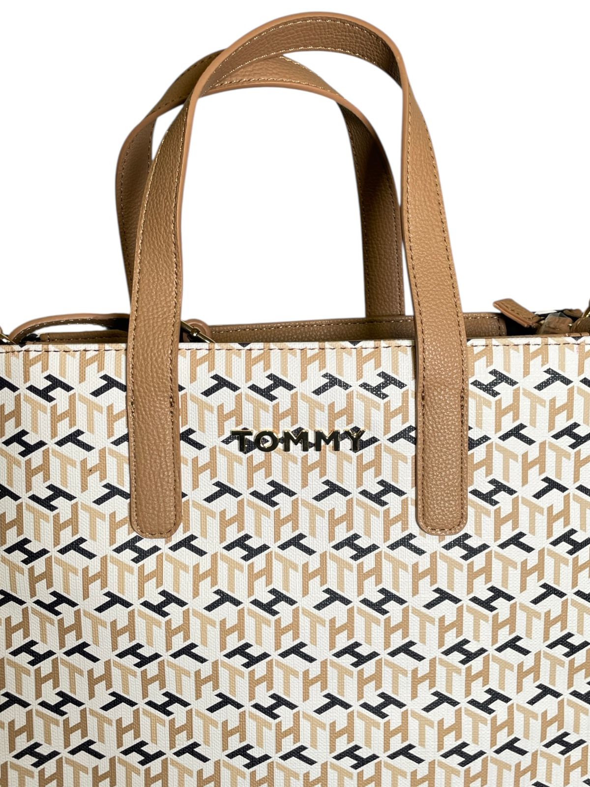 Bolsa Tote Tommy Hilfiger Beige