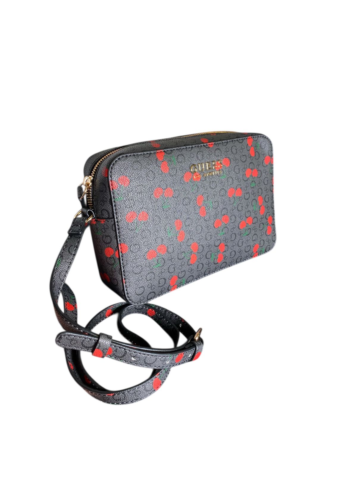 Crossbody Guess con Estampado de Cerezas